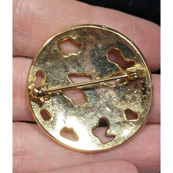 Vintage Fairycore Orange Enamel Butterfly Brooch - Picture 4 of 4